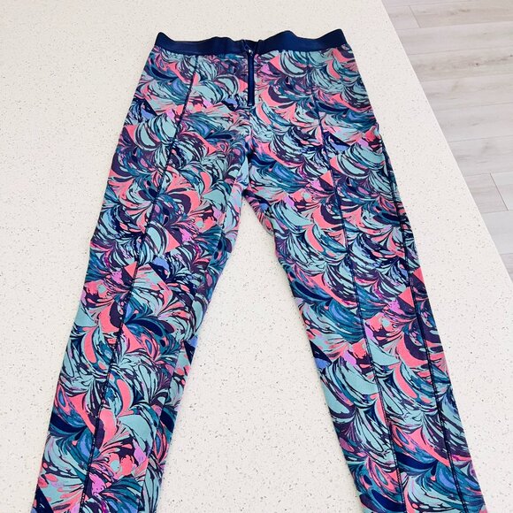 Saturday Sunday Anthropologie Jogger Pant Purple Blue Pink Terry Zip Small S - Picture 4 of 9